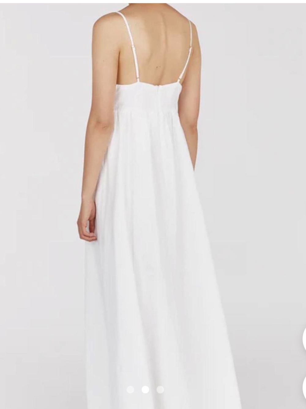 White linen maxi dress - Picture 3 of 8